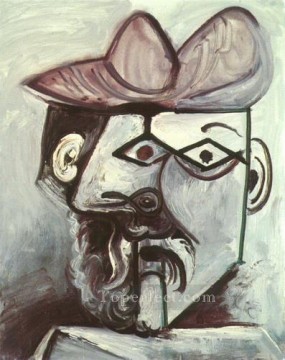 Artworks by 350 Famous Artists Painting - Tete d Man 1973 2 cubist Pablo Picasso
